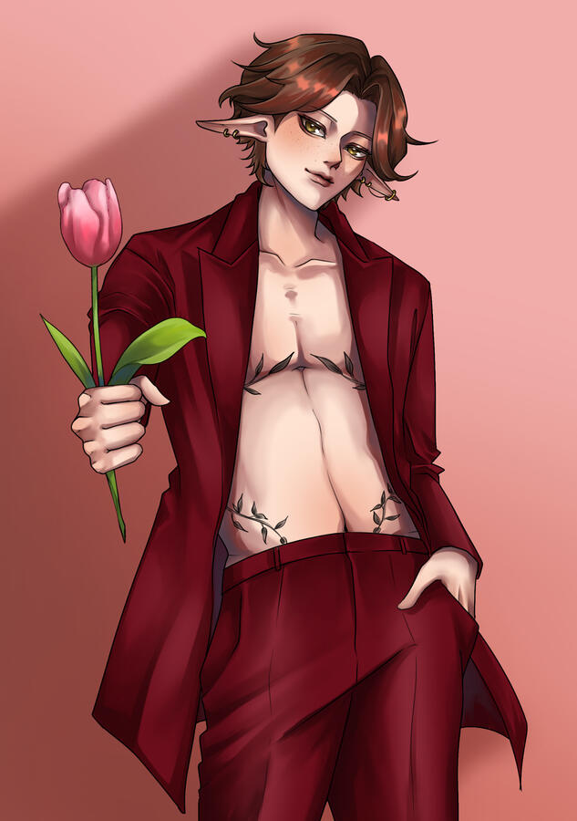 Truffles Valentines Piece ~ Art by @wheathery on Vgen Truffles Valentines Piece ~ Art by @wheathery on Vgen