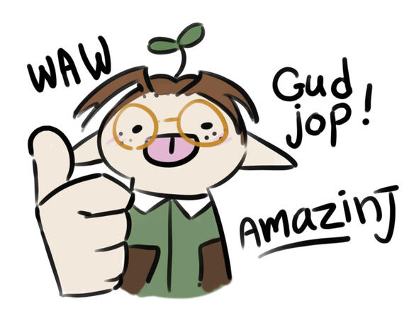 Gud Jop! Art by SunofSeas