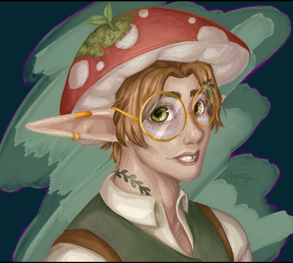 Painter Illustration Art by augustine