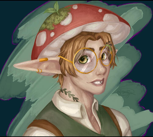 Painter Illustration Art by augustine