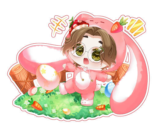 Hopping into Spring Art by Kittyronstudio