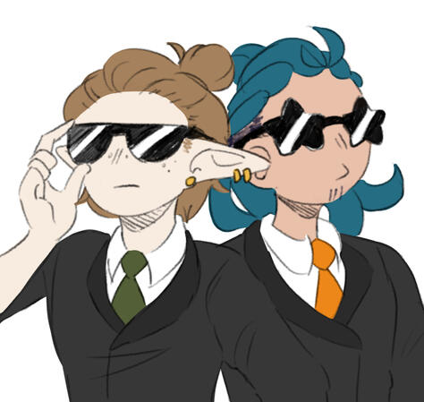 Agents on the Job Lineart by SunofSeas
