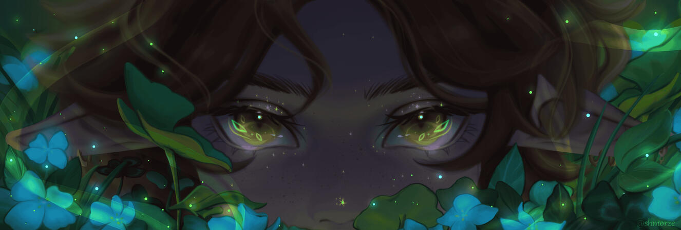 Forest Guardian Eye Banner Night 2025 Art by Shmorze