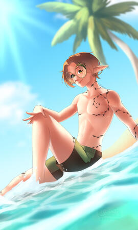 Beach Day Art by ReisuDesign