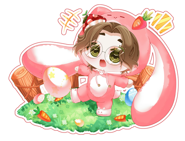 Hopping into Spring Art by Kittyronstudio