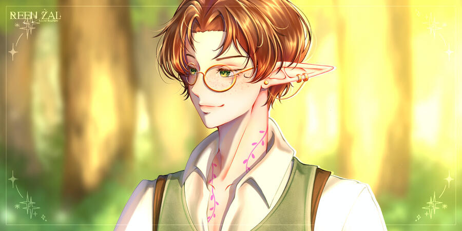 Skeb Banner Commission Art by ReenZaal