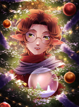 Christmas Lights 2024 Art by Lycoristyx