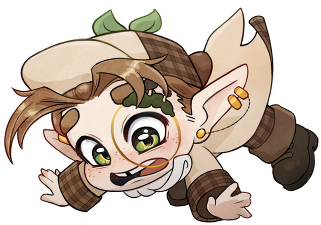 Falling Chibi Detective 2026 Art by SunofSeas