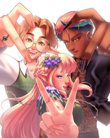 Sending Love 2025 w/ EleganceVT & Aerinelle Art by ReisuDesign